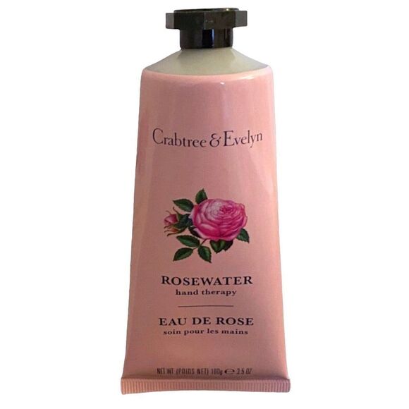 Crabtree and Evelyn Rosewater Hand Therapy Cream 3.5 oz,100 g - Picture 2 of 3